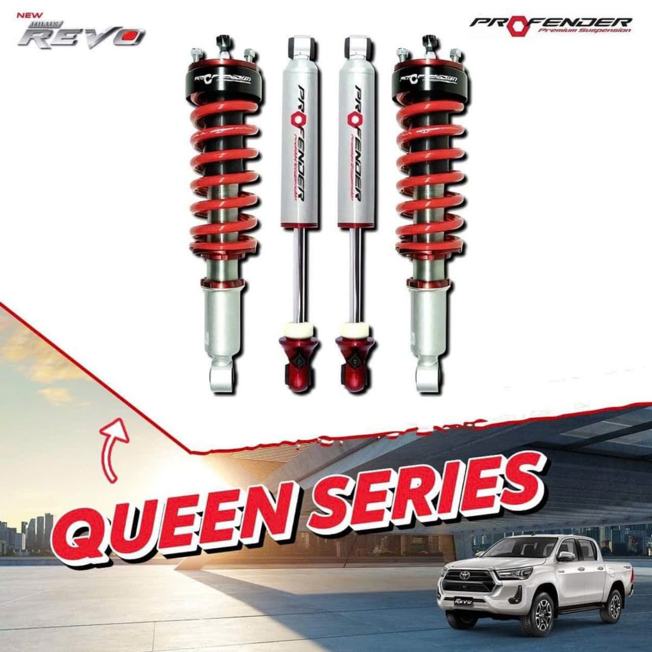 Phuộc Profender Queen Series, dòng sản phẩm cao cấp hướng đến sự êm ái và trải nghiệm lái xe đường trường.