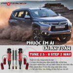 Phuộc Profender cho xe Pajero Sport, một dòng xe SUV thường sử dụng chung loại phuộc với xe bán tải.