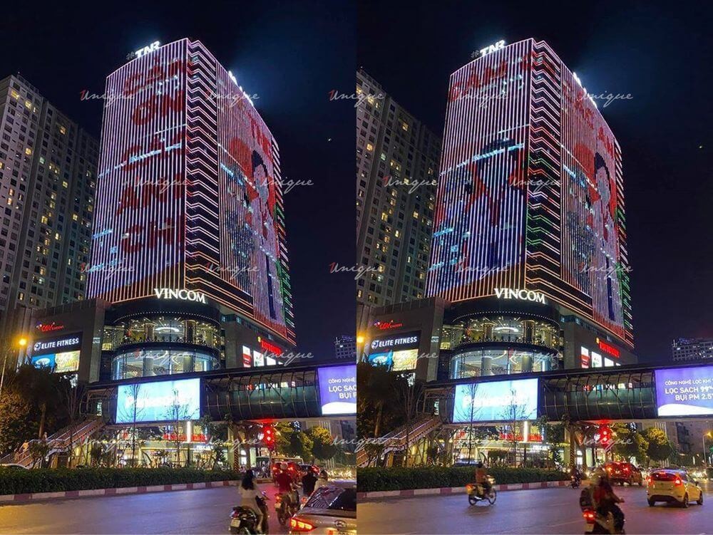 Quảng cáo LED Building TNR Tower Nguyễn Chí Thanh, hiệu ứng hiển thị ấn tượng