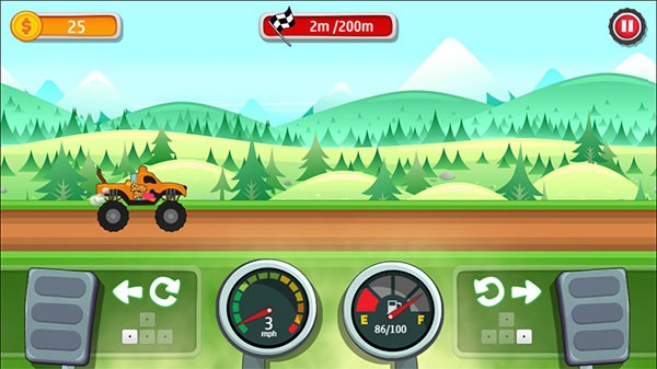 Hướng dẫn cách chơi game tập lái xe tải Scooby Doo