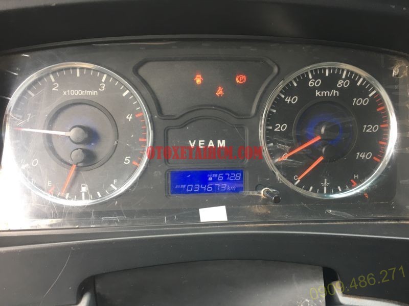 alt text: Số km xe tải Veam 3t5 đã đi