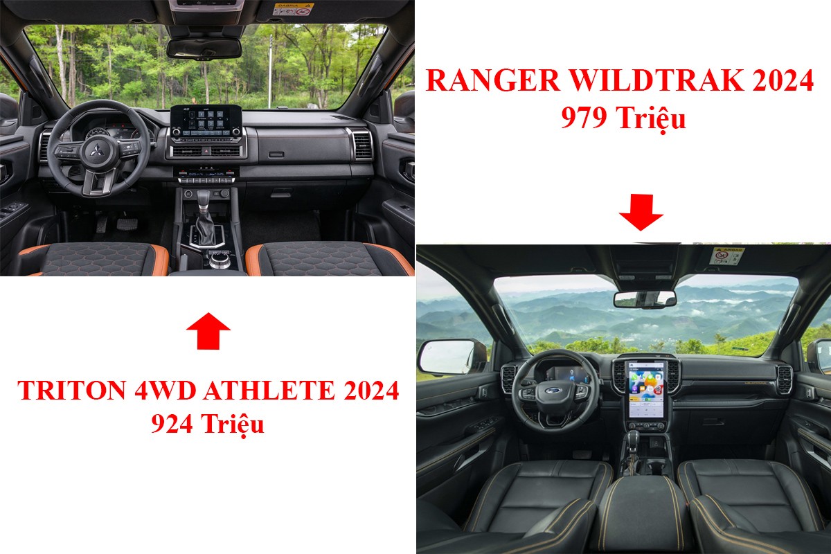 Confronto degli interni tra Triton Athlete e Ranger Wildtrak