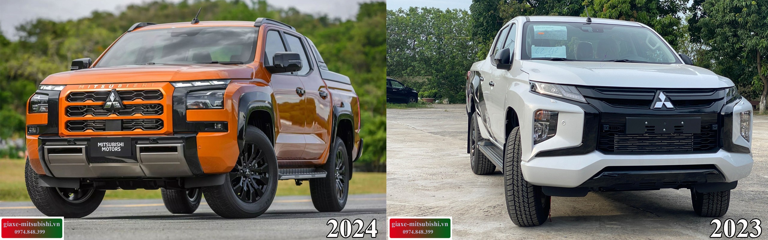 Triton 2024 与 Triton 2023 车头对比