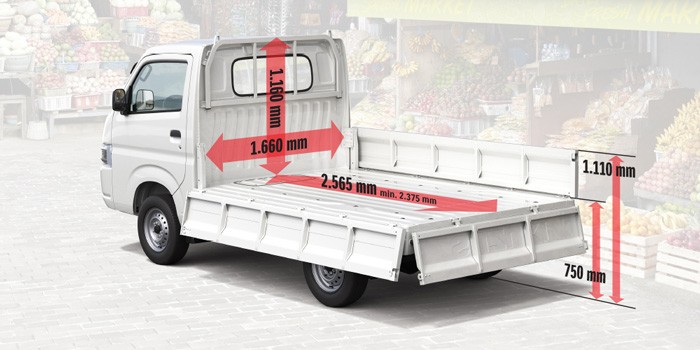 Kích thước thùng xe Suzuki Carry Pro AC