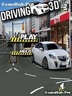 Hình ảnh trong game Driving 3D với đường đua và ô tô