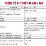 Kích thước thùng xe tải 5 tấn là ưu điểm so với thông số kỹ thuật của các dòng trọng tải khác