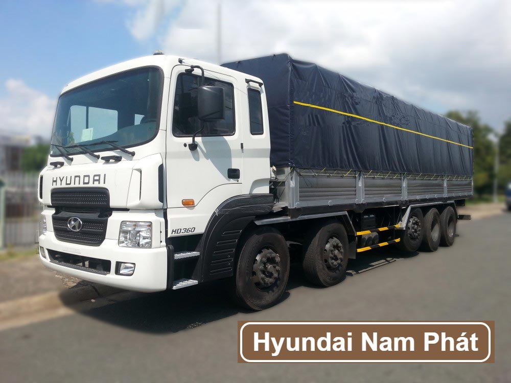 Thùng bạt xe tải Hyundai HD360 nhập khẩu
