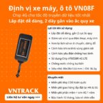 Tính năng Định Vị Xe Máy, Ô Tô VN08F 4G
