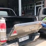 Bánh xe bán tải khá nặng.
