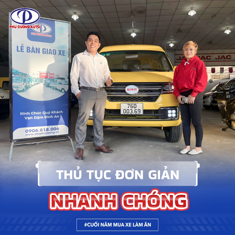 Xe tải van SRM thủ tục đơn giản