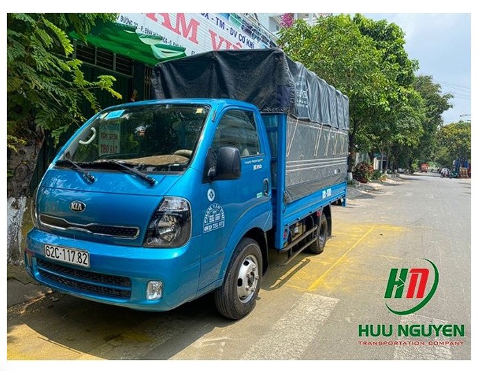 Huu Nguyen truck fleet, a freight transport company from Ho Chi Minh City to the provinces of the Mekong Delta, Southeast Vietnam