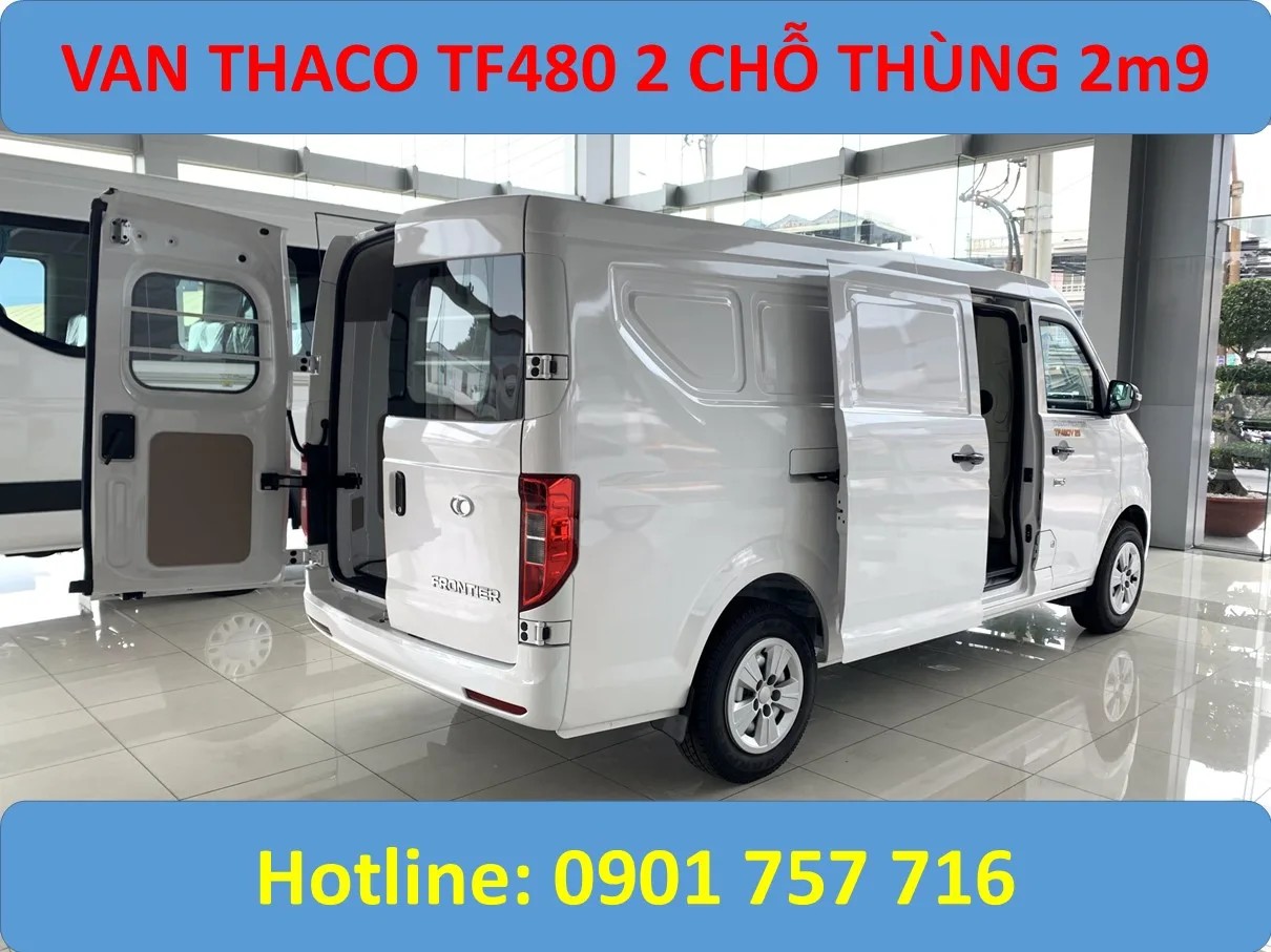 Xe tải van Thaco Frontier TF480V thùng hàng rộng