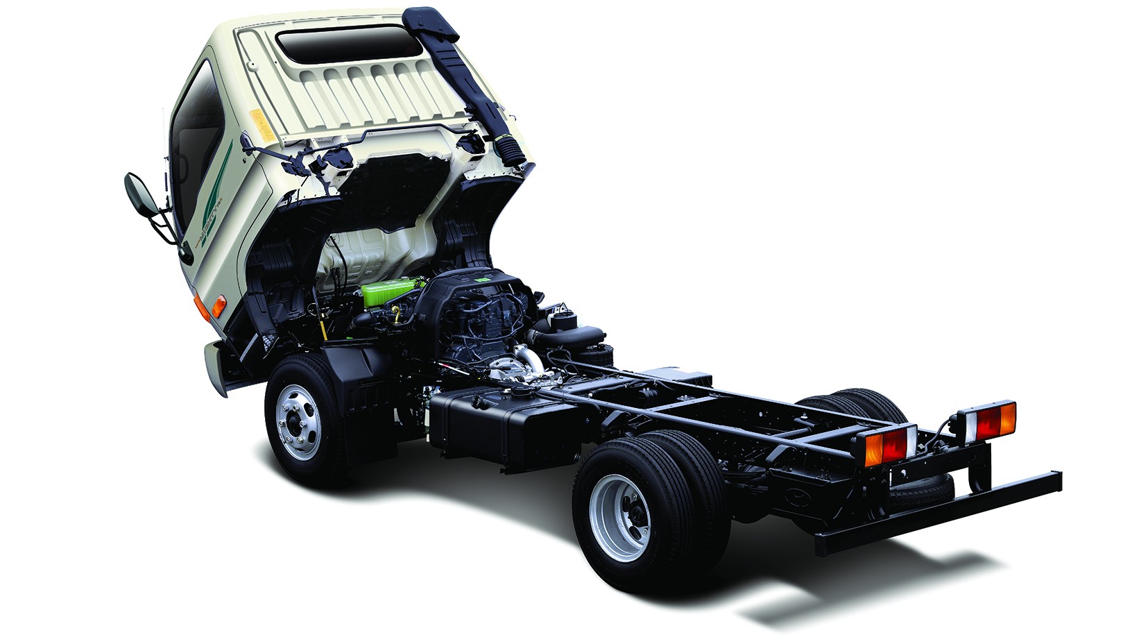 Toàn bộ hệ thống sát xi xe Hyundai 110SP 7 tấn