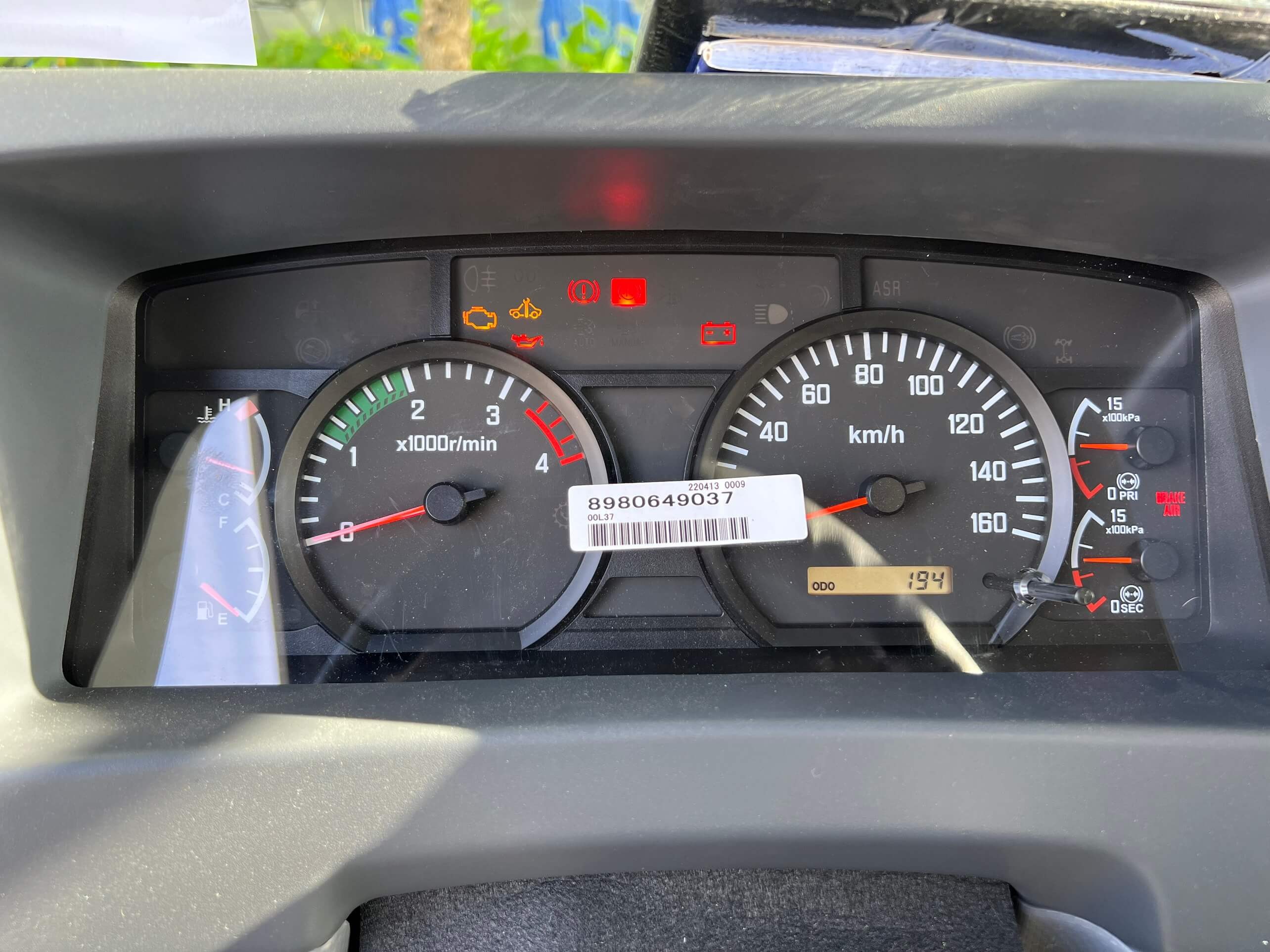 Nội thất cabin xe tải Isuzu 15 tấn đời 2014