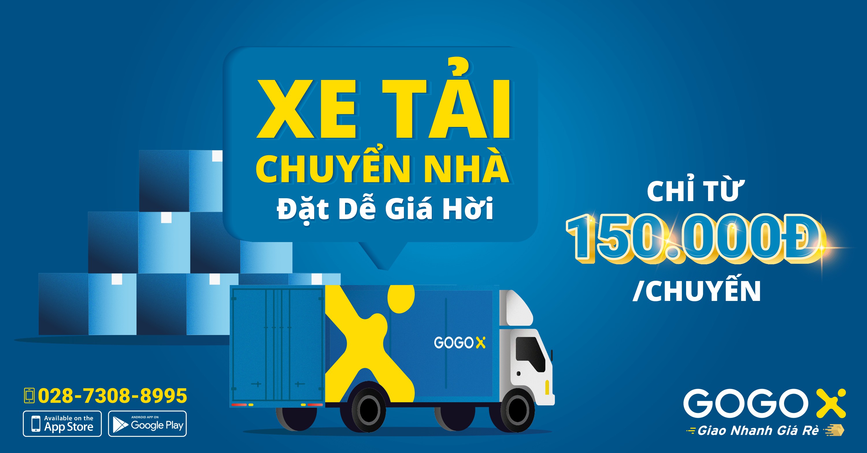 Taxi tải chuyển nhà GoGoX tại TPHCM