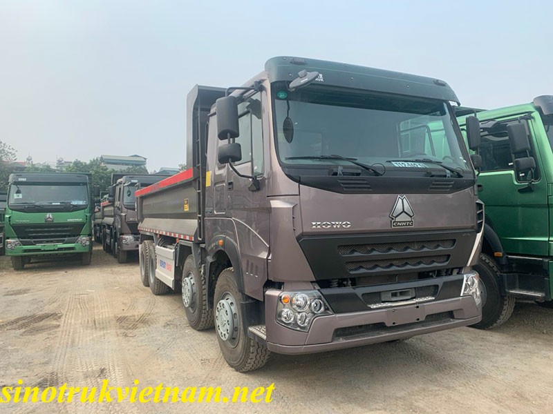 Howo 4-लेग V7G 380HP केबिन डम्पर ट्रक