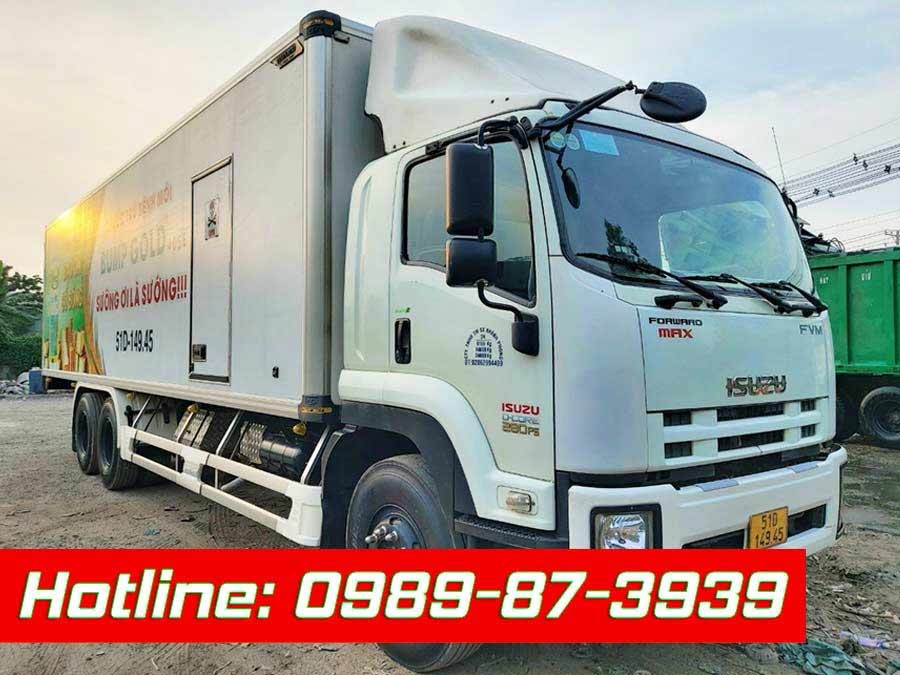 Camion frigorifero Isuzu 3 assi usato