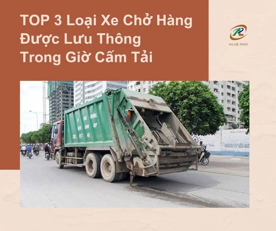 Các loại xe được lưu thông trong giờ cấm tải