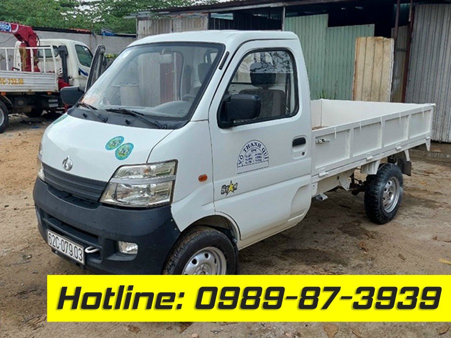 Camión ChangAn de 850kg con plataforma abierta del año 2016, un modelo de camión de 900kg de segunda mano con plataforma abierta a bajo precio, adecuado para transportar materiales de construcción ligeros o productos agrícolas.