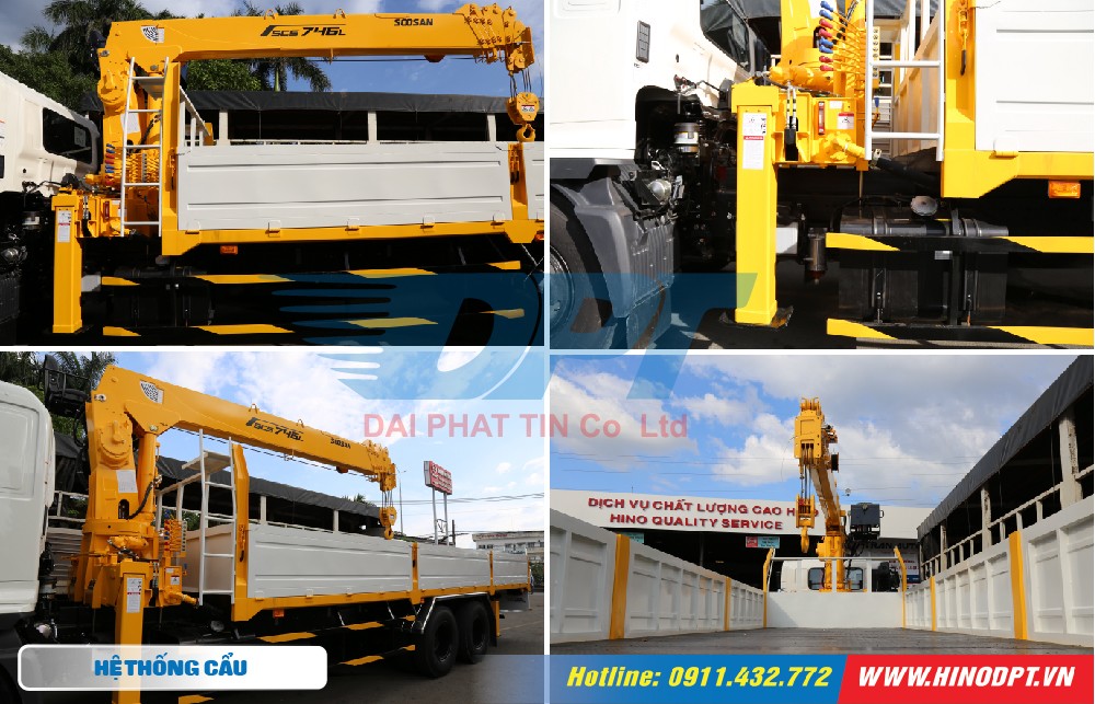 thùng xe tải hino fm chi tiết