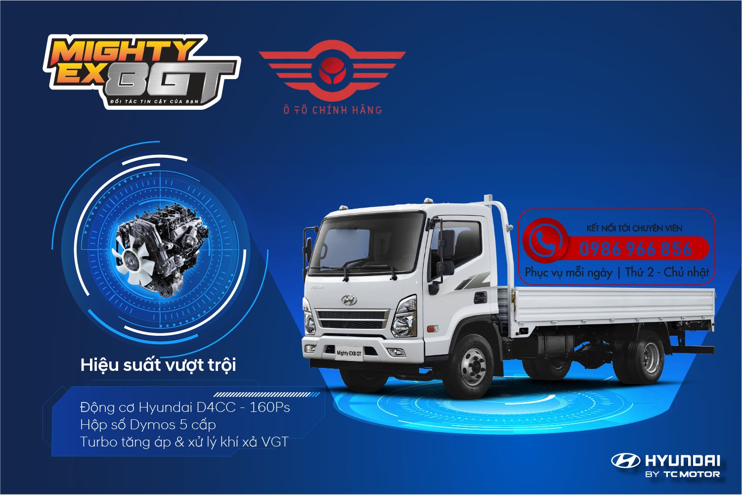 Báo giá xe tải Hyundai Mighty EX8 GT thế hệ mới