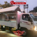 Xe tải Veam thùng cánh dơi với thiết kế mở cánh tiện lợi