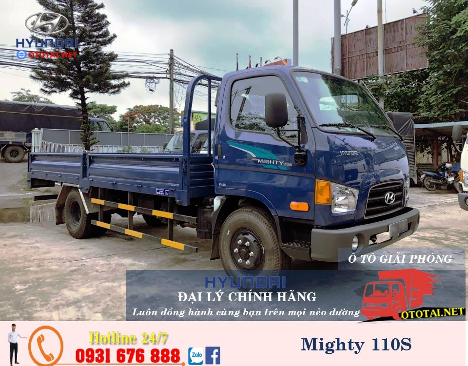 xe tải new mighty 110s thùng lửng