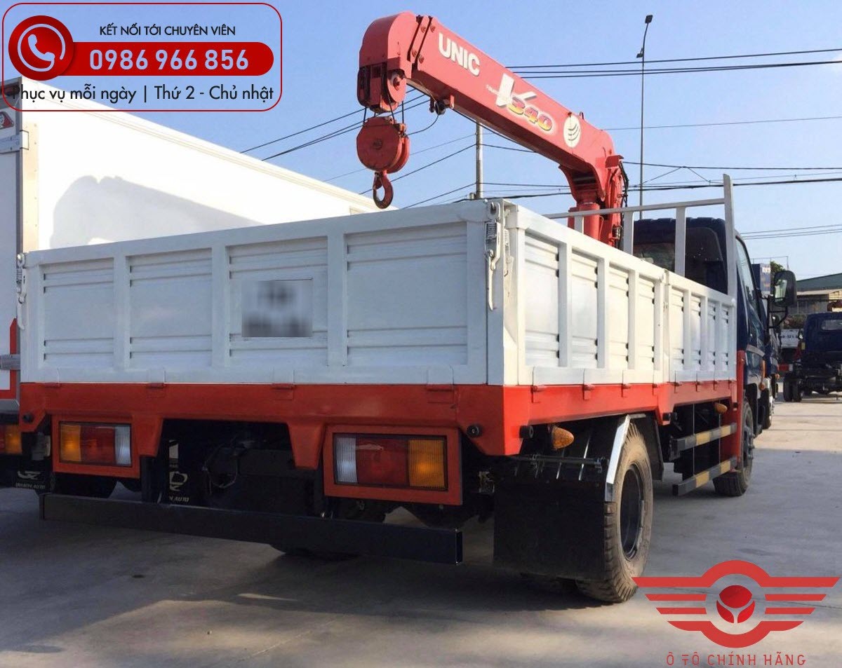 Xe tải Hyundai New Mighty 110SL Gắn Cẩu UNIC 3 Tấn