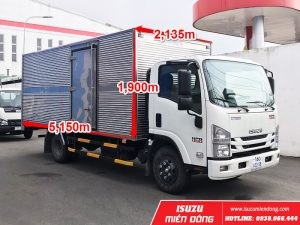 五十铃3.5吨厢式货车侧面图
