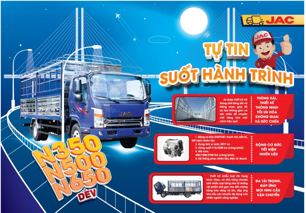 phiên bản xe tải jac n350
