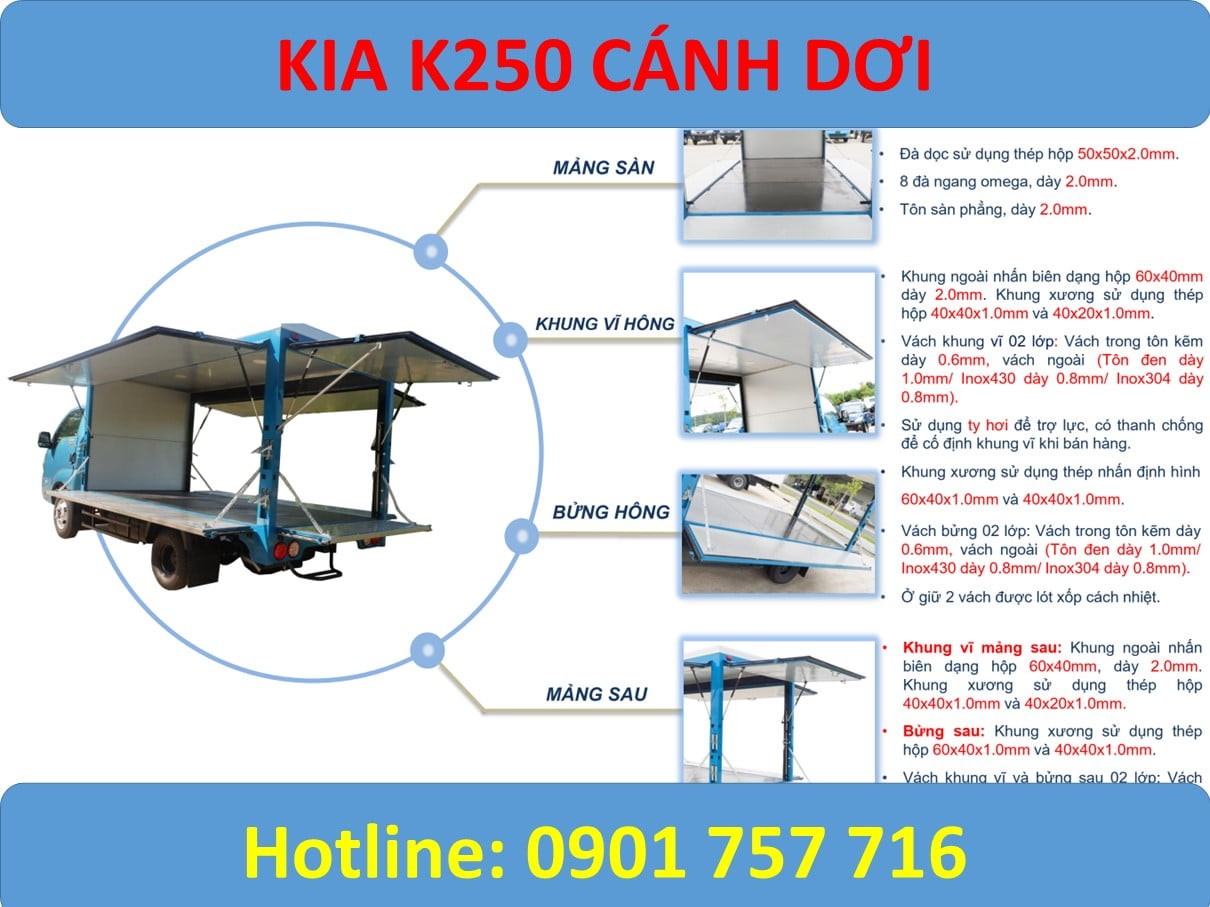 xe táº£i kia k250 cÃ¡nh dÆ¡i