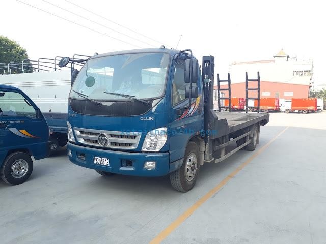 Hình ảnh xe tải Thaco Ollin 700B 2015 vận hành trên đường
