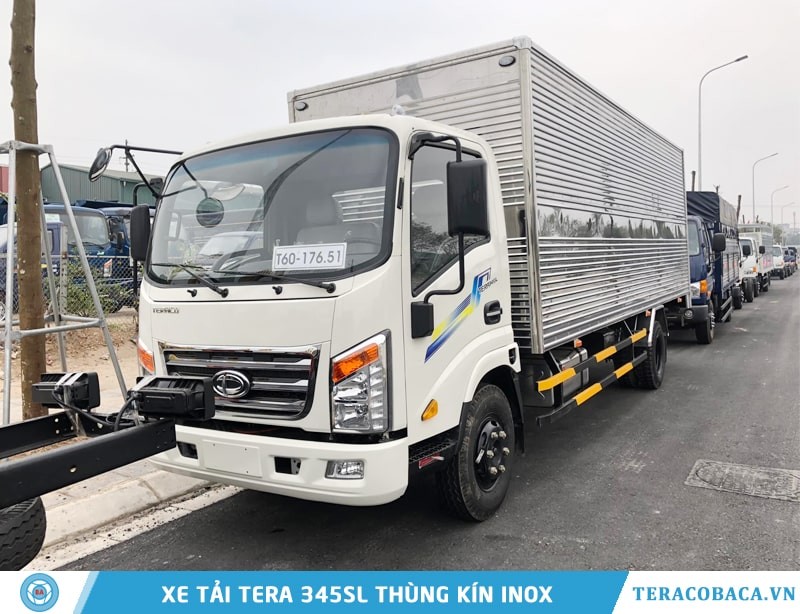 xe táº£i tera 345sl thÃ¹ng kÃ­n inox