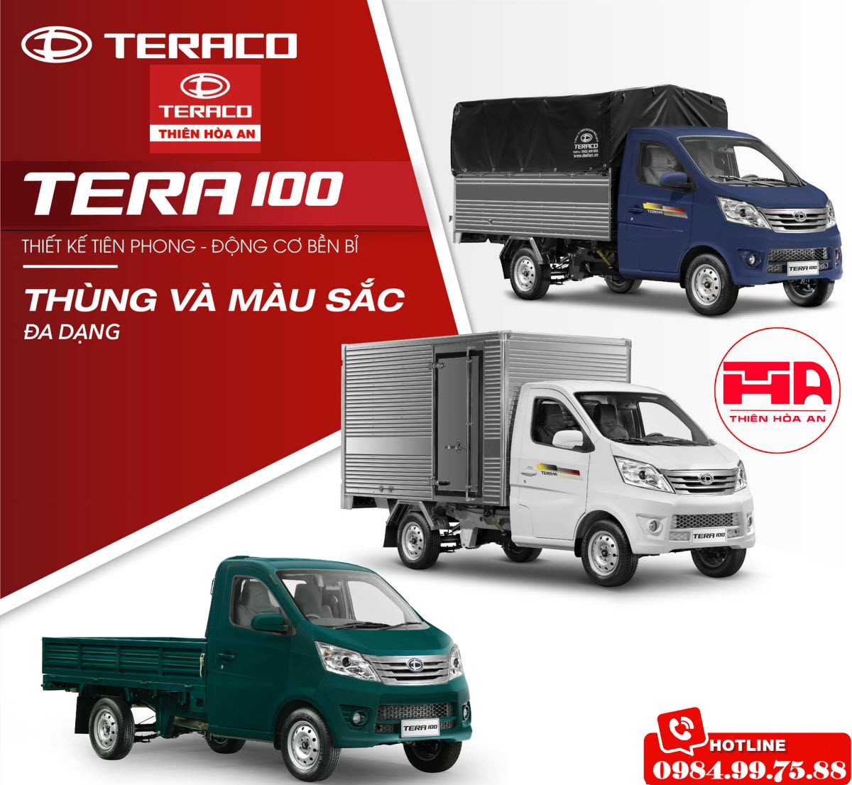 Xe táº£i Tera 100 táº¡i ThÃ¡i NguyÃªn