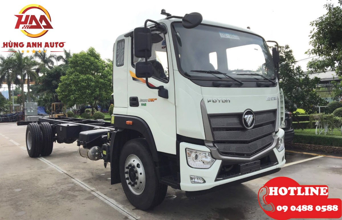 Xe tải THACO AUMAN C160 E4 gắn cẩu Unic URV344 3 tấn