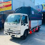 Xe tải thùng mui bạt chở rau củ quả đường ngắn