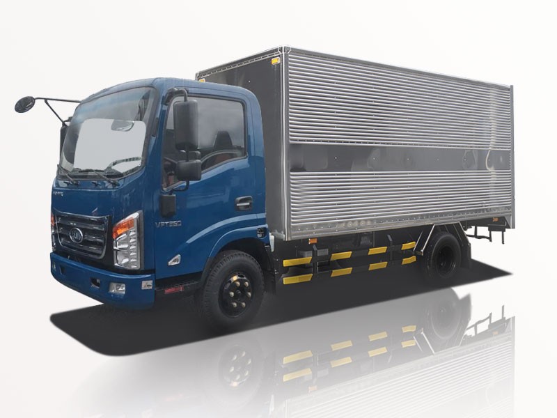 Xe tải Veam VPT350 thùng kín màu trắng bạc