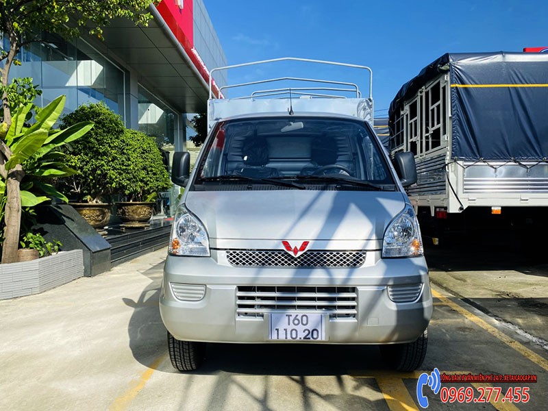 Xe tải Wuling 1 tấn nhập khẩu thùng lửng màu trắng mạnh mẽ và hiện đại