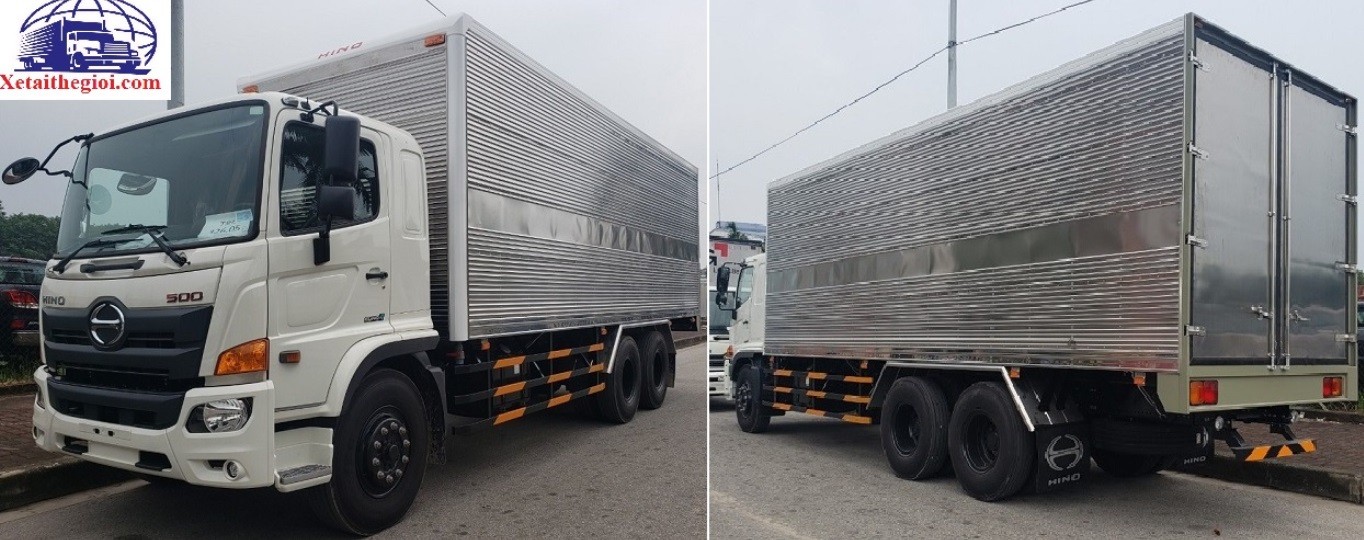 Xe tải Hino 3 chân FL thùng kín bảo vệ hàng hóa tối ưu