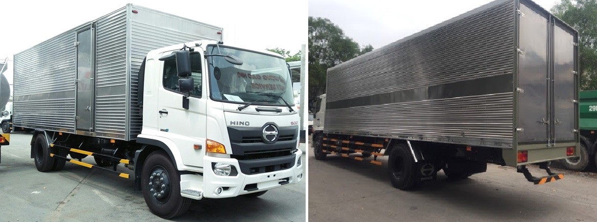 Xe tải Hino 9t4 thùng kín bảo quản hàng hóa an toàn