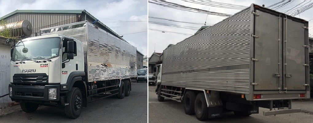 Xe tải Isuzu 15 tấn thùng kín