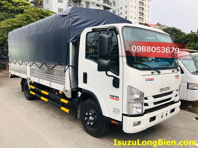 Isuzu NPR 400 3.99 Tonnen Pritschenwagen mit Plane für Haushaltswaren