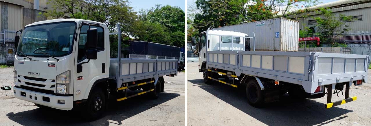 Camion Isuzu 4 tonnes plateau ridelles pour un transport polyvalent des marchandises