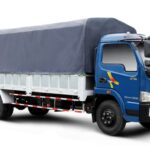 Xe tải Veam VT650 thùng lửng dài 6m2 màu xanh