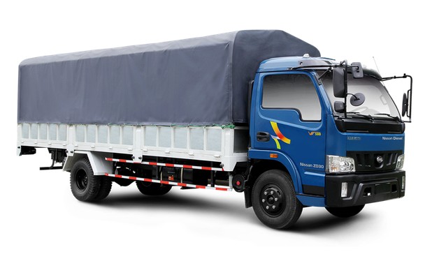 Xe tải Veam VT650 thùng lửng dài 6m2 màu xanh