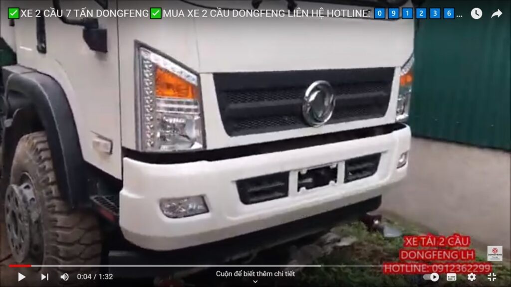 Vidéo de présentation du camion Dongfeng 7 tonnes 4x4