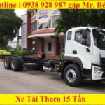 Xe tải 15 tấn Thaco Auman C240 3 chân mạnh mẽ trên đường trường