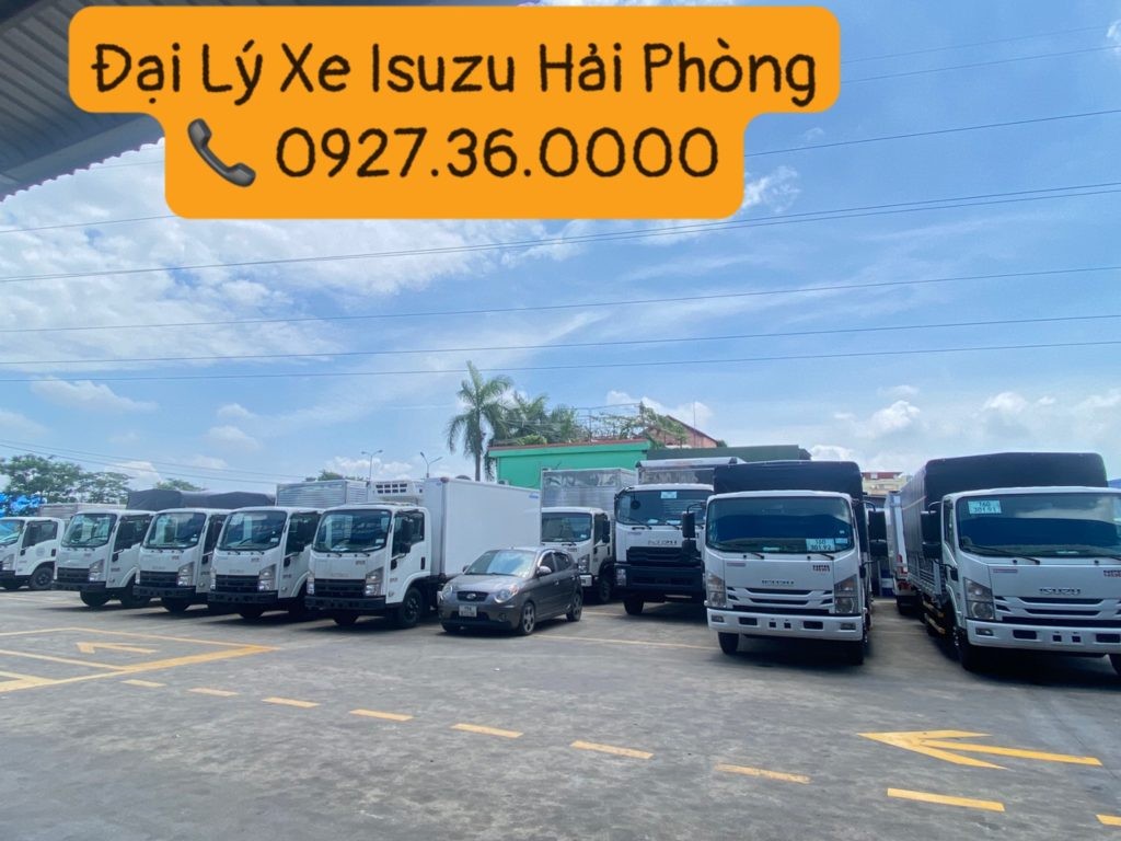 alt text: Hình ảnh trưng bày xe tải Isuzu