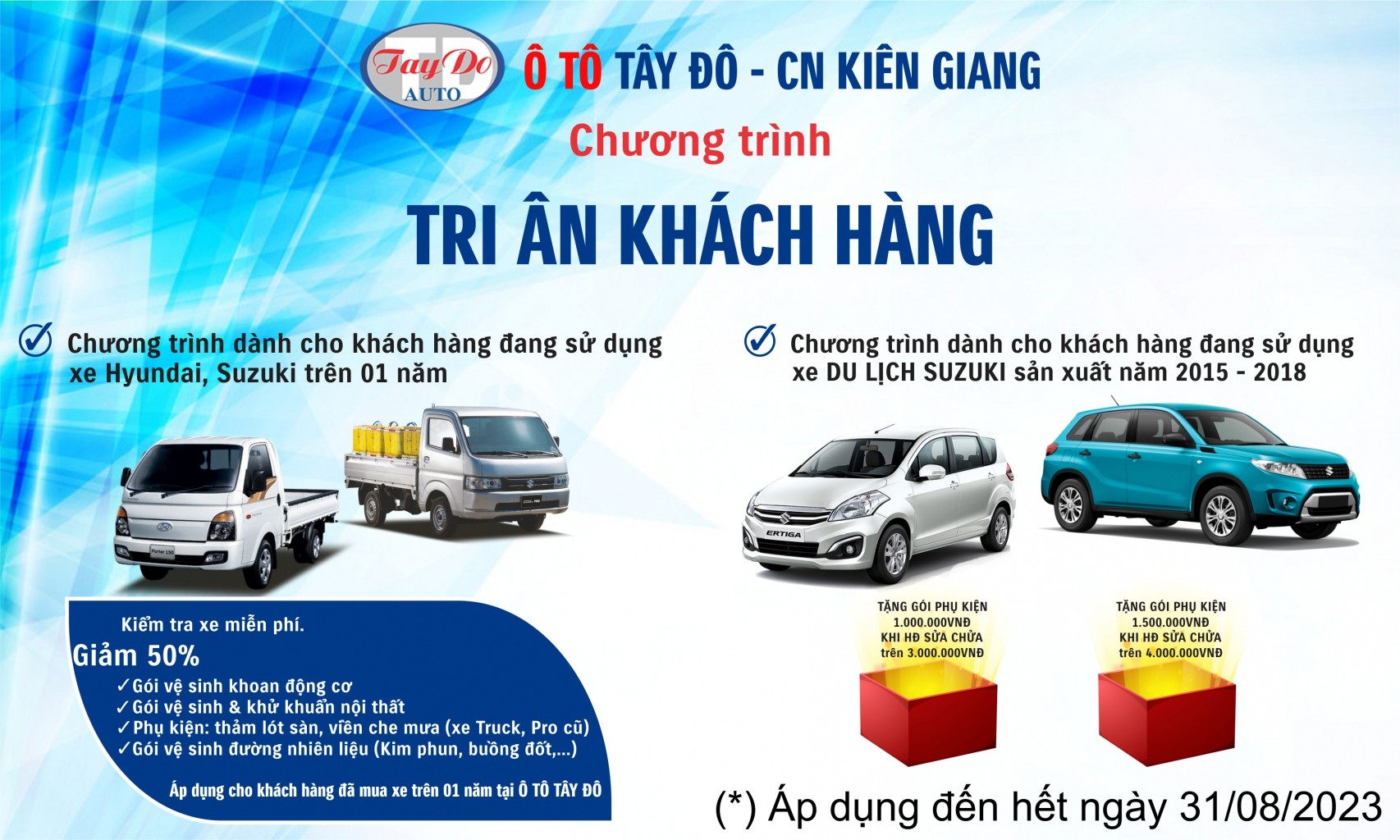 Chương trình tri ân khách hàng tại Suzuki Tây Đô