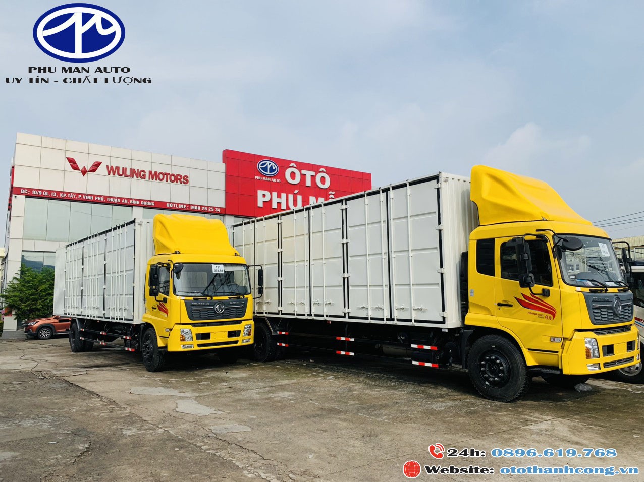 Xe tải Dongfeng thùng kín container pallet